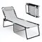 Foldable Recline Lounge Chair with Adjustable Backrest and Footrest